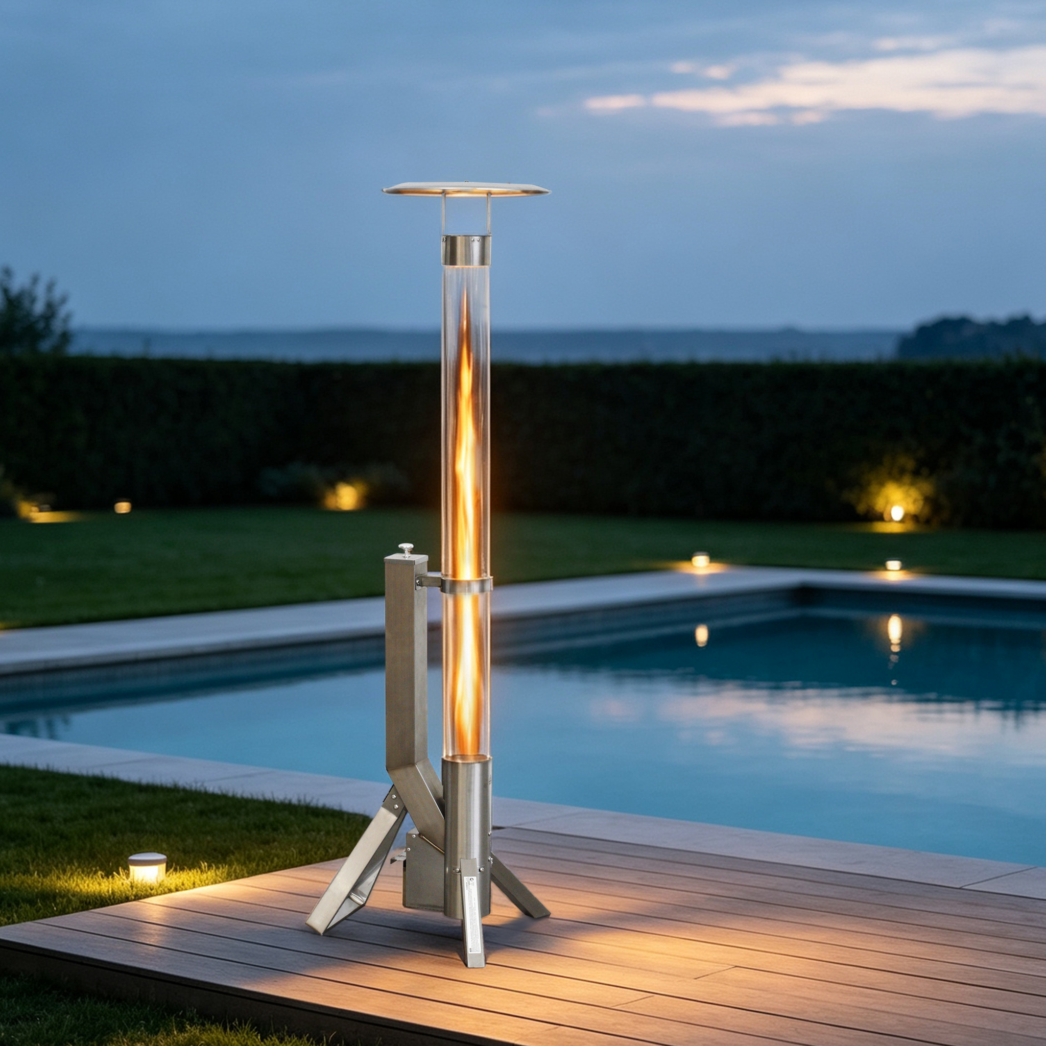 LOUNGE PELLET HEATER BPH-R80 + REFLECTOR - BPH-R80-P